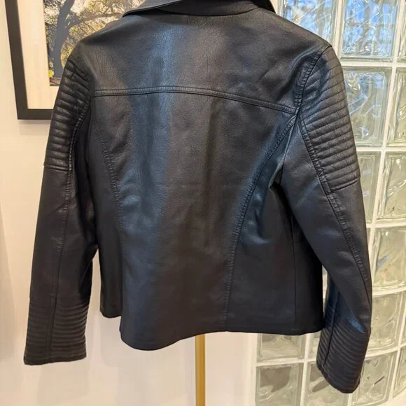 Topshop Size 8 Faux Leather Jacket - Picture 4 of 4